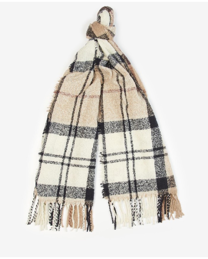 TARTAN BOUCLE SCARF