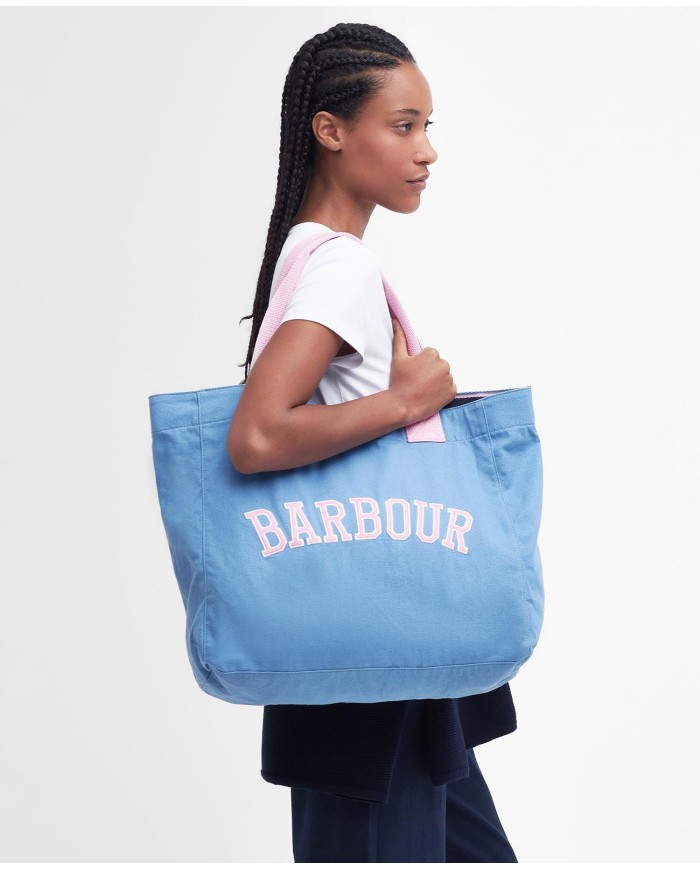BARBOUR LOGO HOLIDAY TOTE BAG