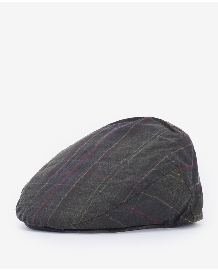 TARTAN WAX FLAT CAP