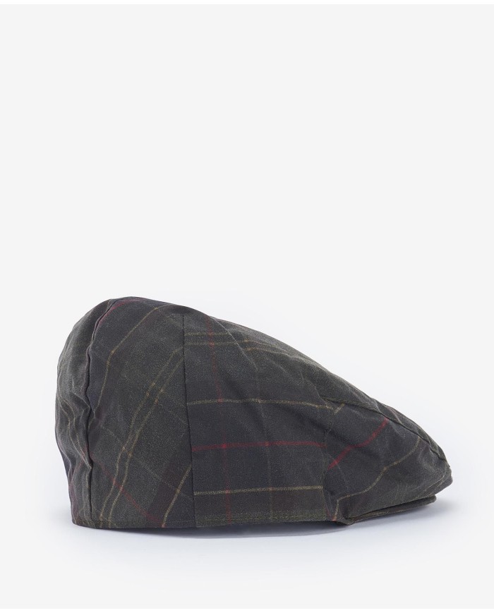 TARTAN WAX FLAT CAP