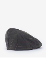 TARTAN WAX FLAT CAP